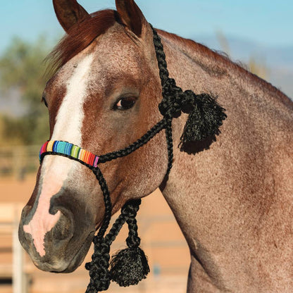 Cowboy Braided & Beaded Rope Halter