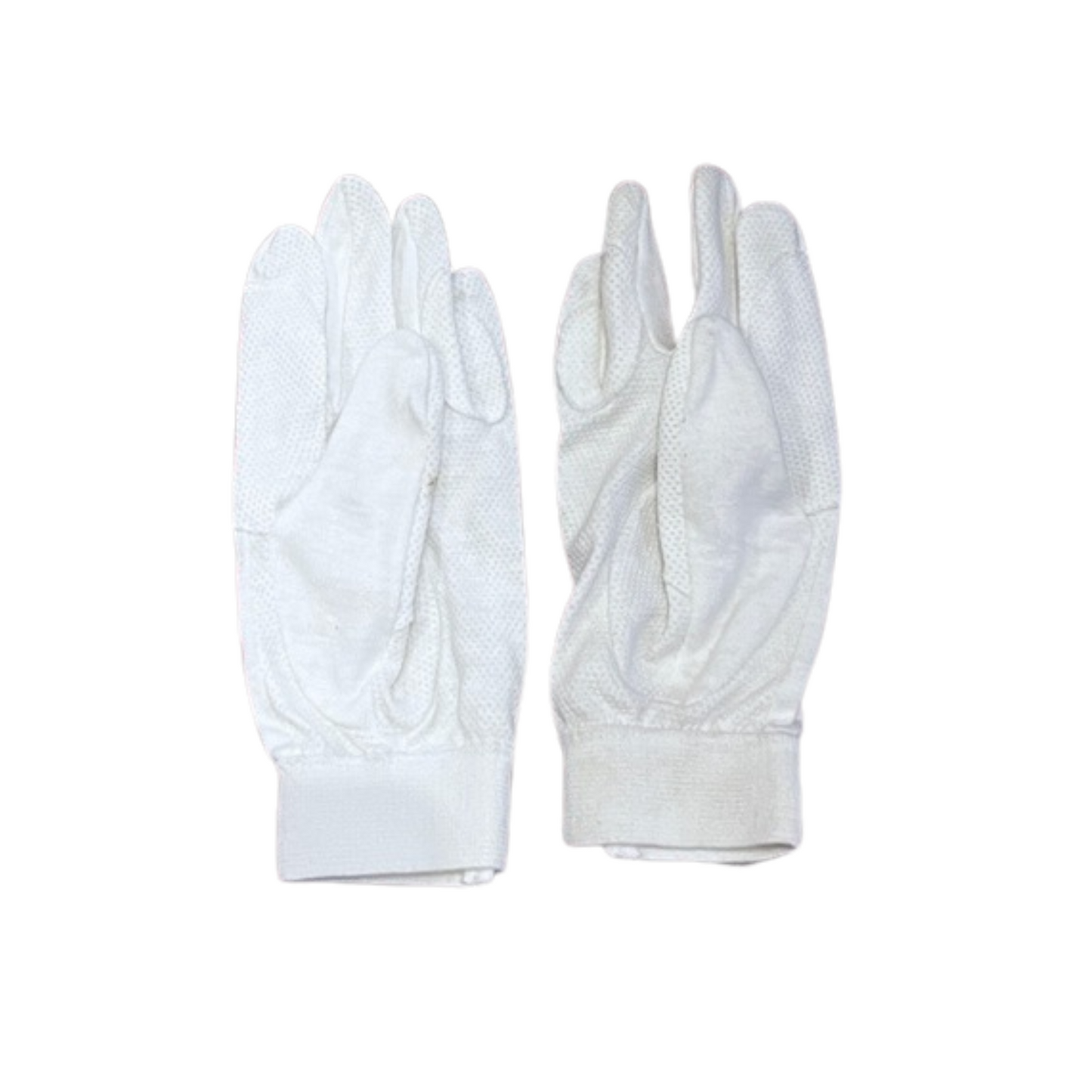 White Cotton Grip Riding Gloves || Size XS and S ONLY