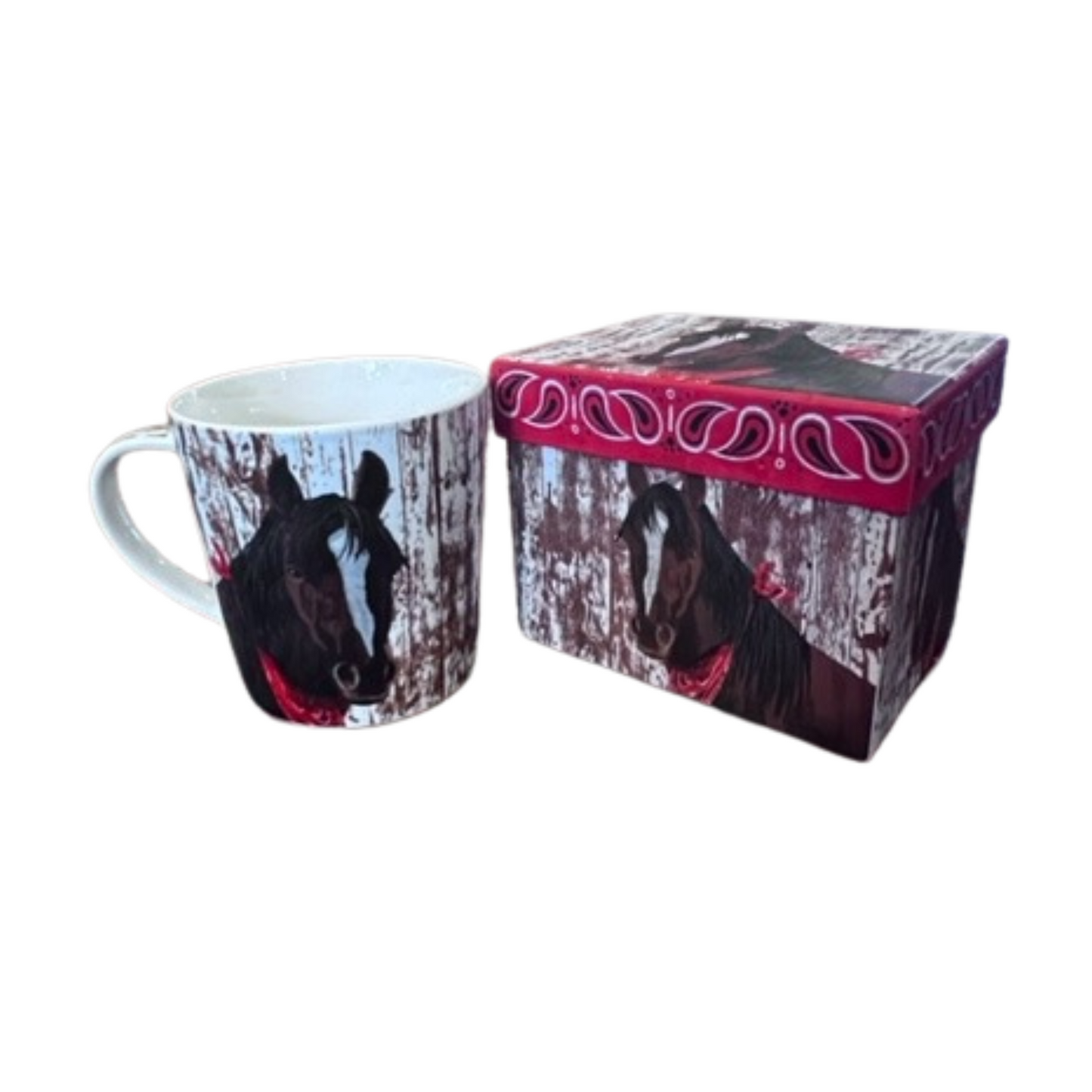 Boxed Coffee Mug || Bandana Horse