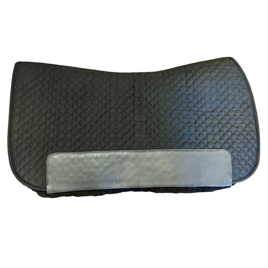 Western Quilted Square Pad with Sheepskin Lining