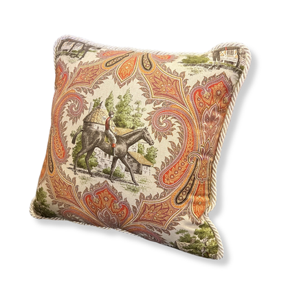 Victorian Jockey || Handmade Large Throw Pillow