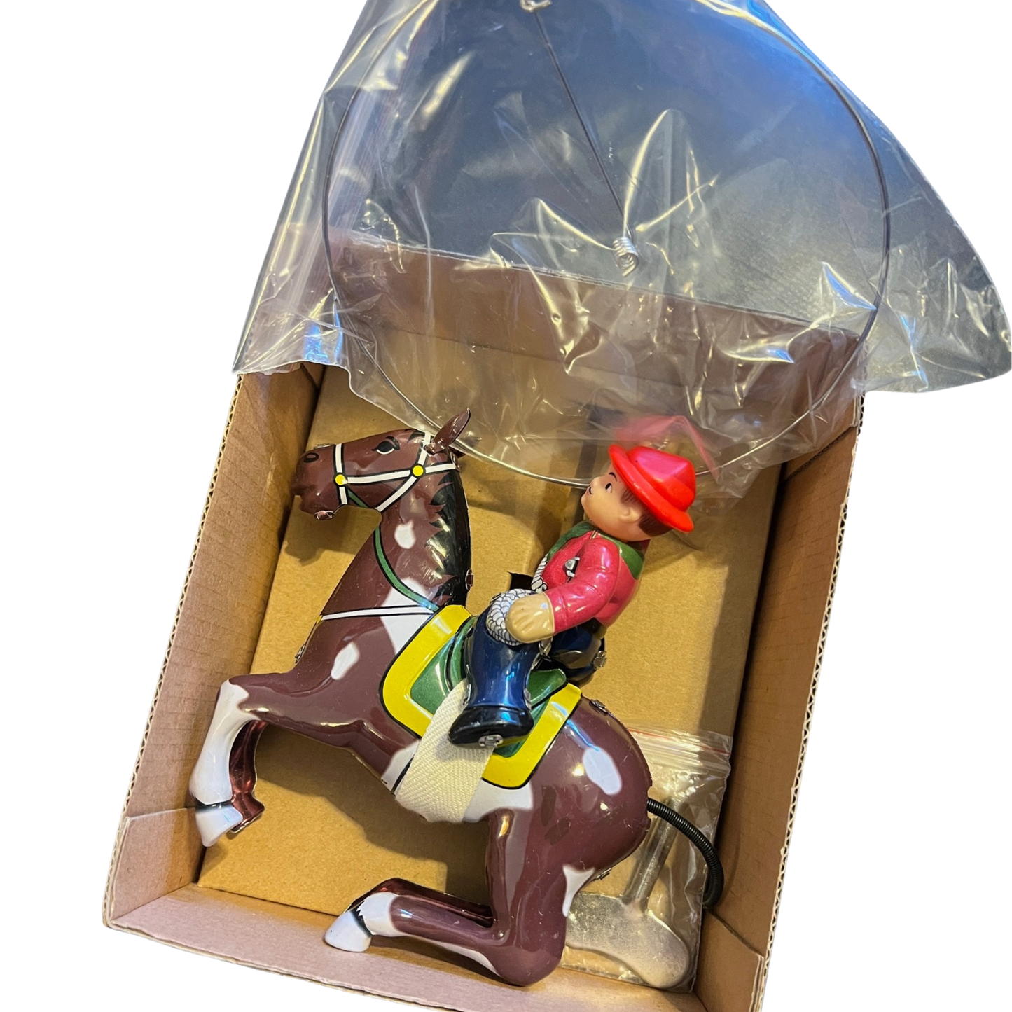 Cowboy With Whip Vintage Wind Up Toy || New in Box