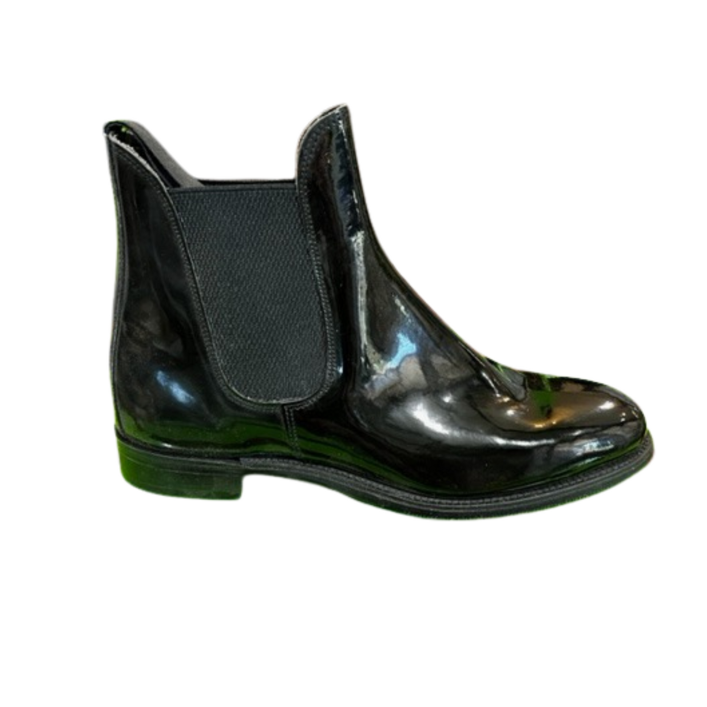 Black Patent Paddock Boots || Size Ladies 9 1/2 ONLY