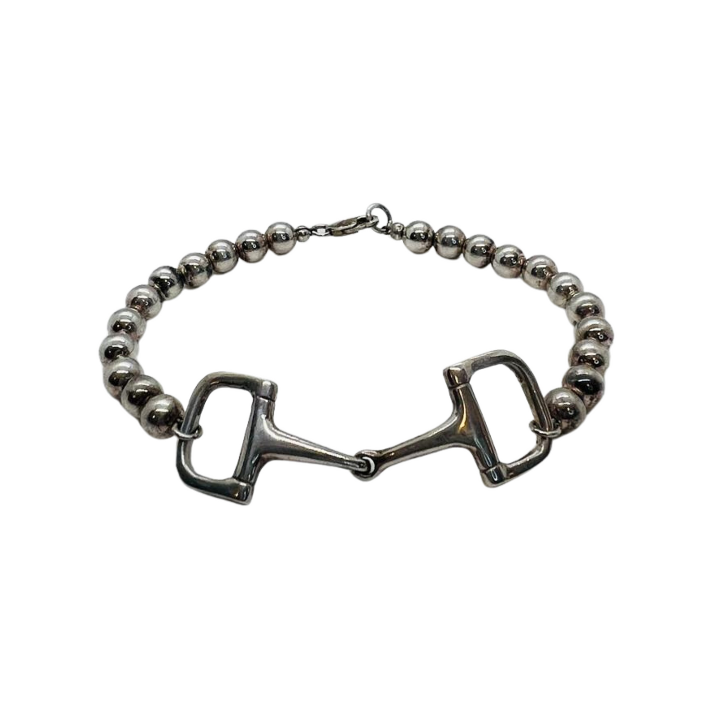 Loriece || Sterling Silver D Ring Bit Bracelet