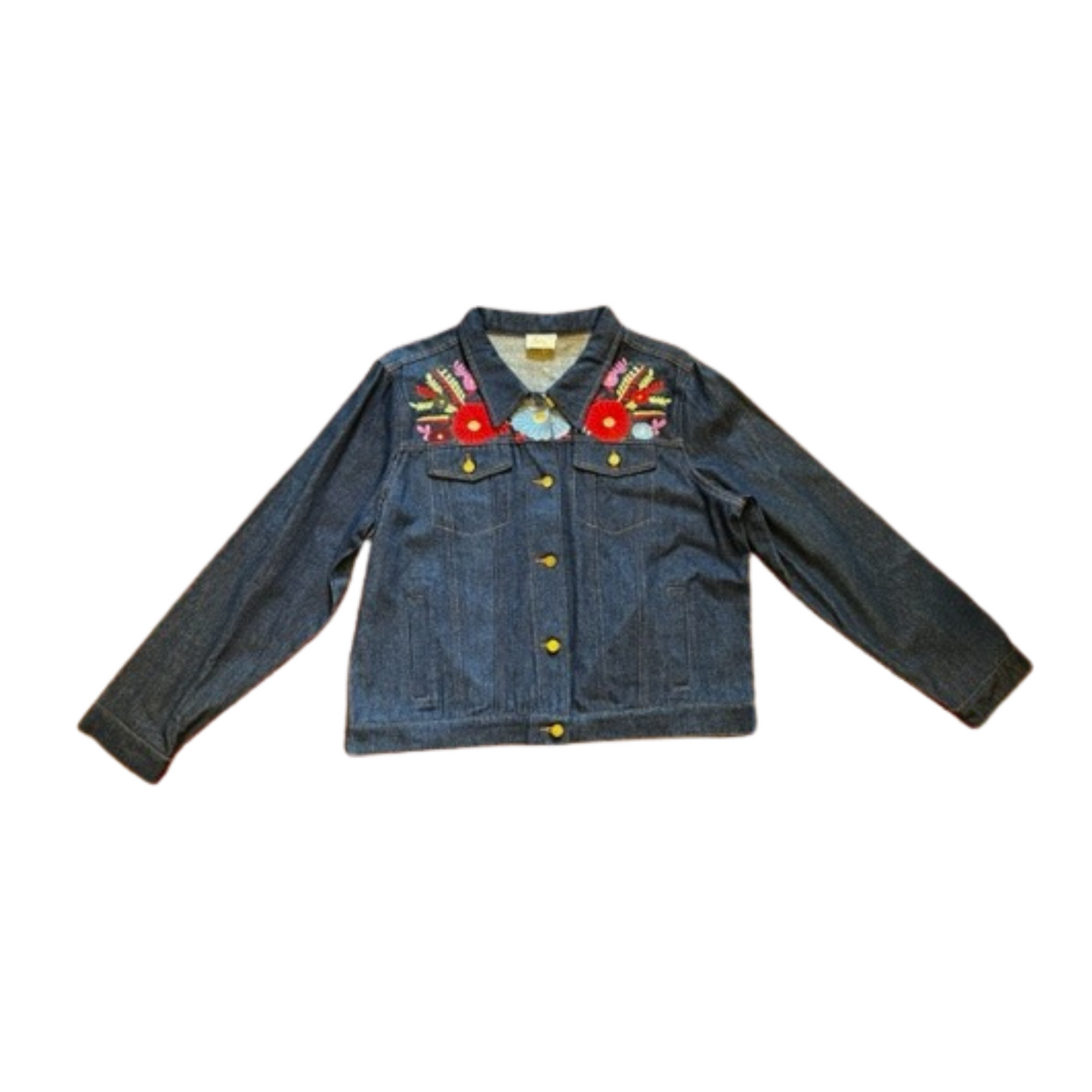 Callie Embroidered Denim Jacket