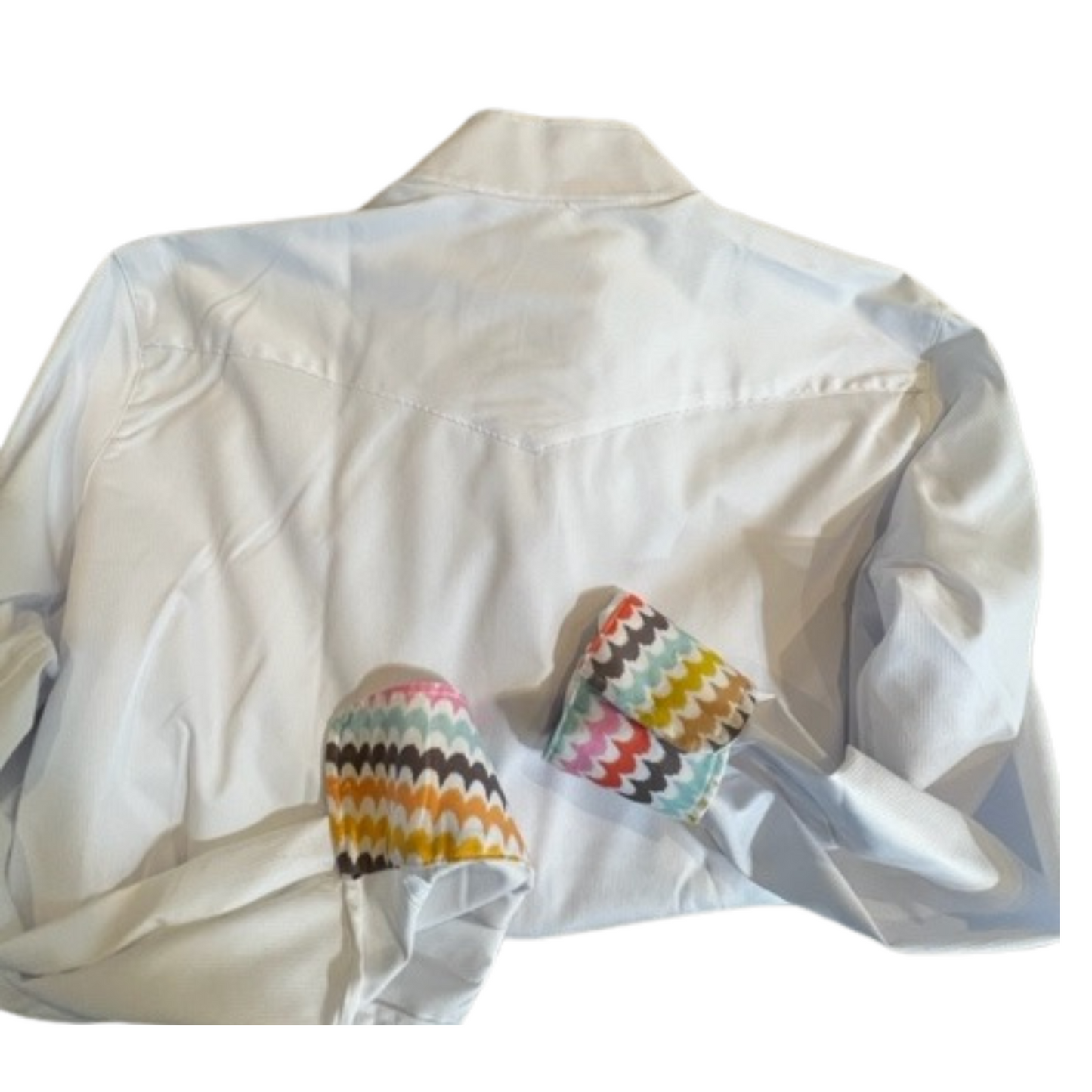 Prestige Long Sleeve Show Shirt || Multi Scallop || Size 38 ONLY