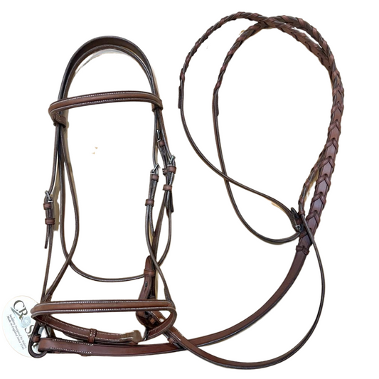 Crosby || Fine Raised Bridle || Cob Size ONLY