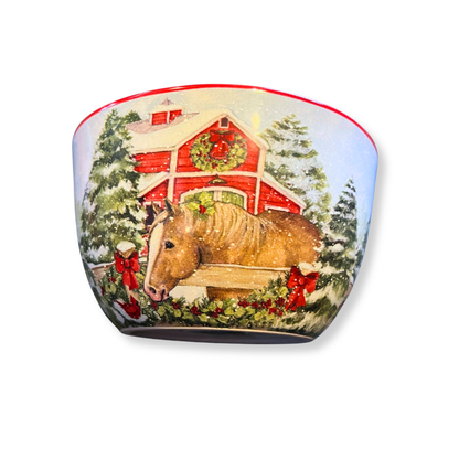 Snowy Farm Bowl Set