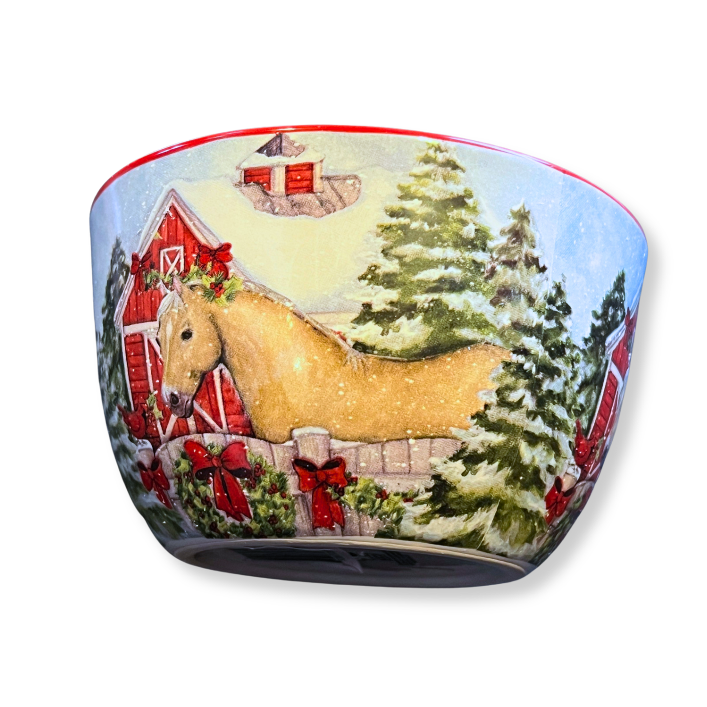 Snowy Farm Bowl Set
