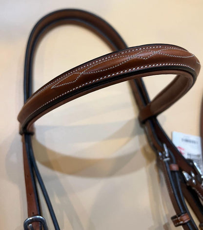 Raised Fancy Stitched Hunter Bridle || Horse Size ONLY