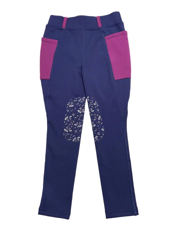 Belle & Bow || Kids' Fleece Tight || Ltd. Edition "Wish Upon A Pony"