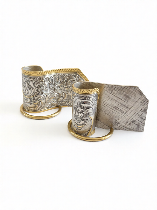 Western Candle Holder Pair