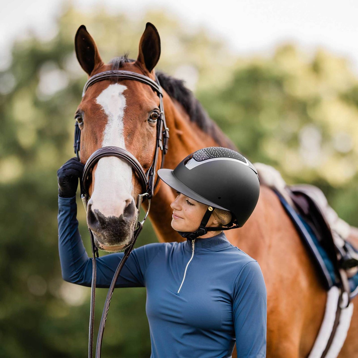 Crown MIPS Crystal Riding Helmet