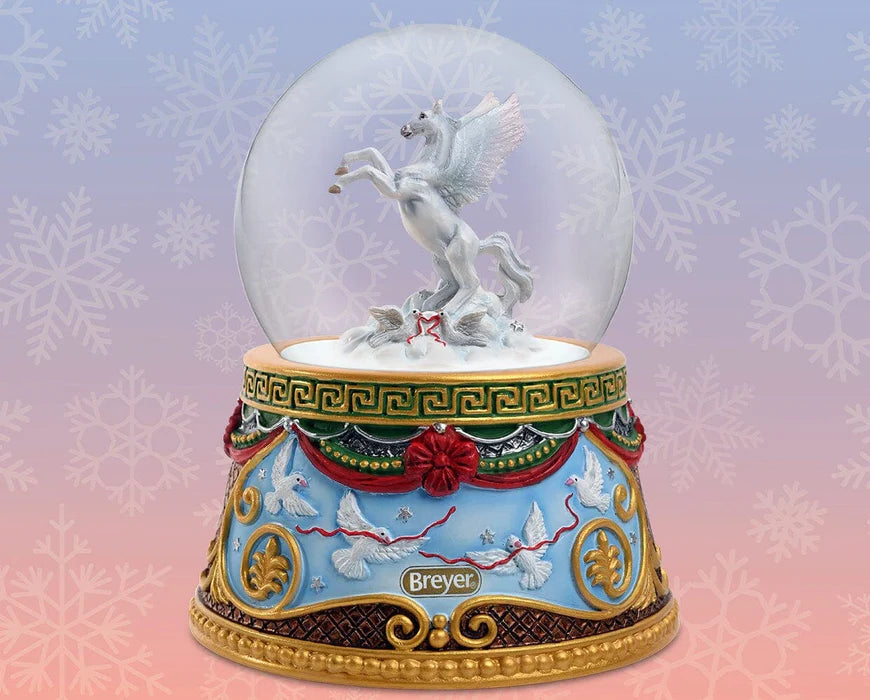 Breyer Holiday Flight Musical Snow Globe || RETIRED
