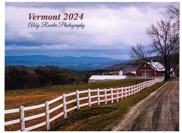 Abby Rowlee's 2024 Vermont Calendar