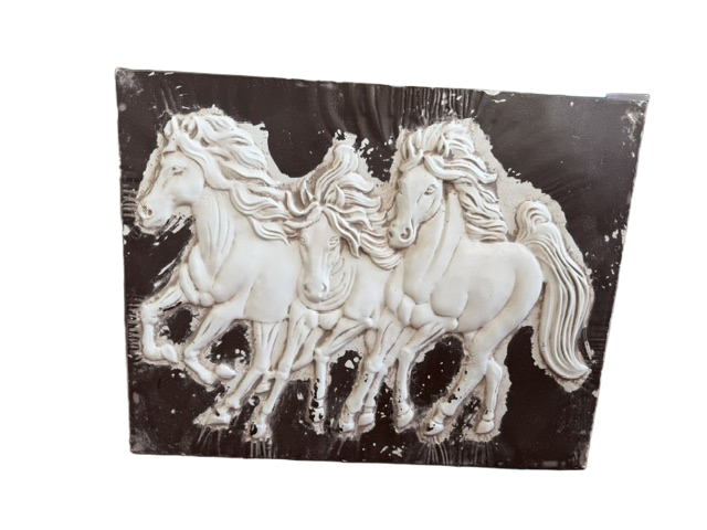 Embossed Metal Horse Art