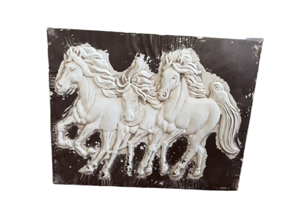 Embossed Metal Horse Art