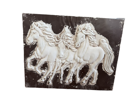 Embossed Metal Horse Art