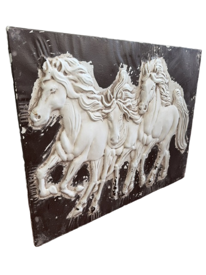 Embossed Metal Horse Art