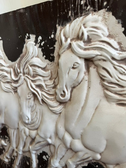Embossed Metal Horse Art