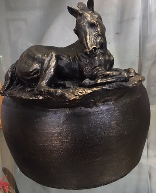 The Lying Foal Bowl - Resin Sculpture
