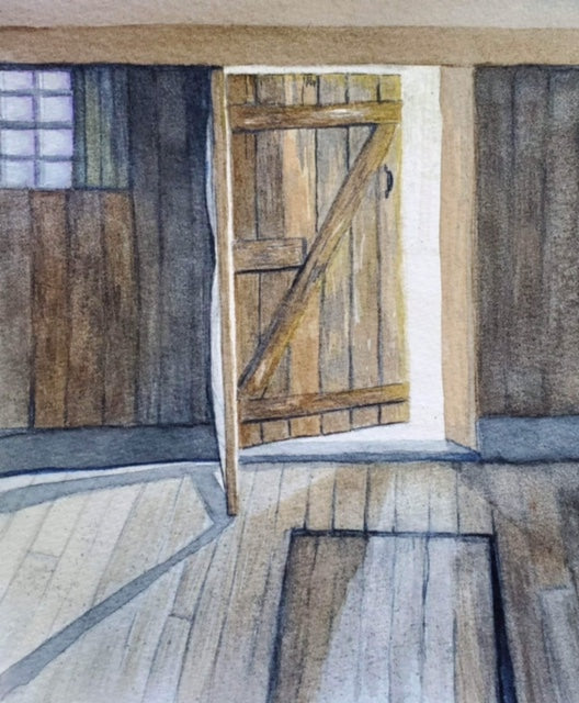 Diane Wood Watercolor - Wood Wyeth 8"x10"