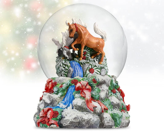 Breyer Winter Woodland Musical Snow Globe || RETIRED