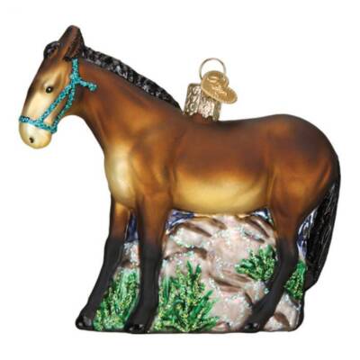 Blown Glass Ornament - Mule