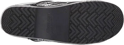 Professional Floral Patent Black